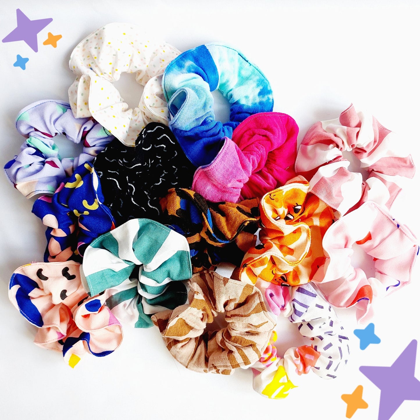Scrunchi Betty "Batik flieder"